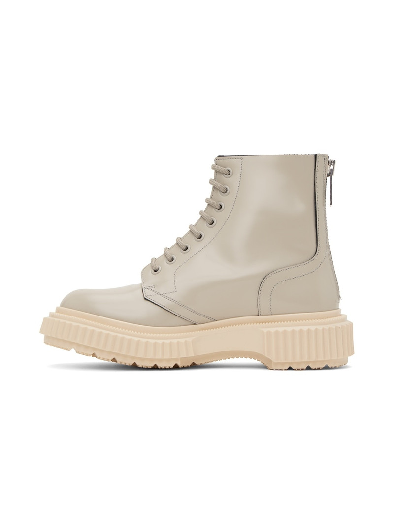 Gray UNDERCOVER Edition Type 196 Lace-Up Boots 3