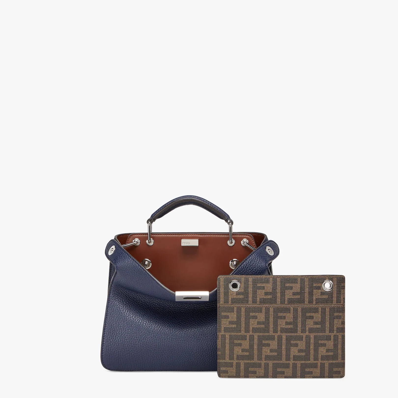 Dark blue leather bag - 2