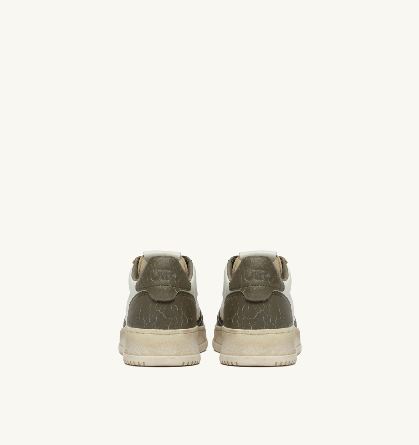 MEDALIST LOW SUPER VINTAGE SNEAKERS IN WHITE COVERT GREEN AND BLACK - 3