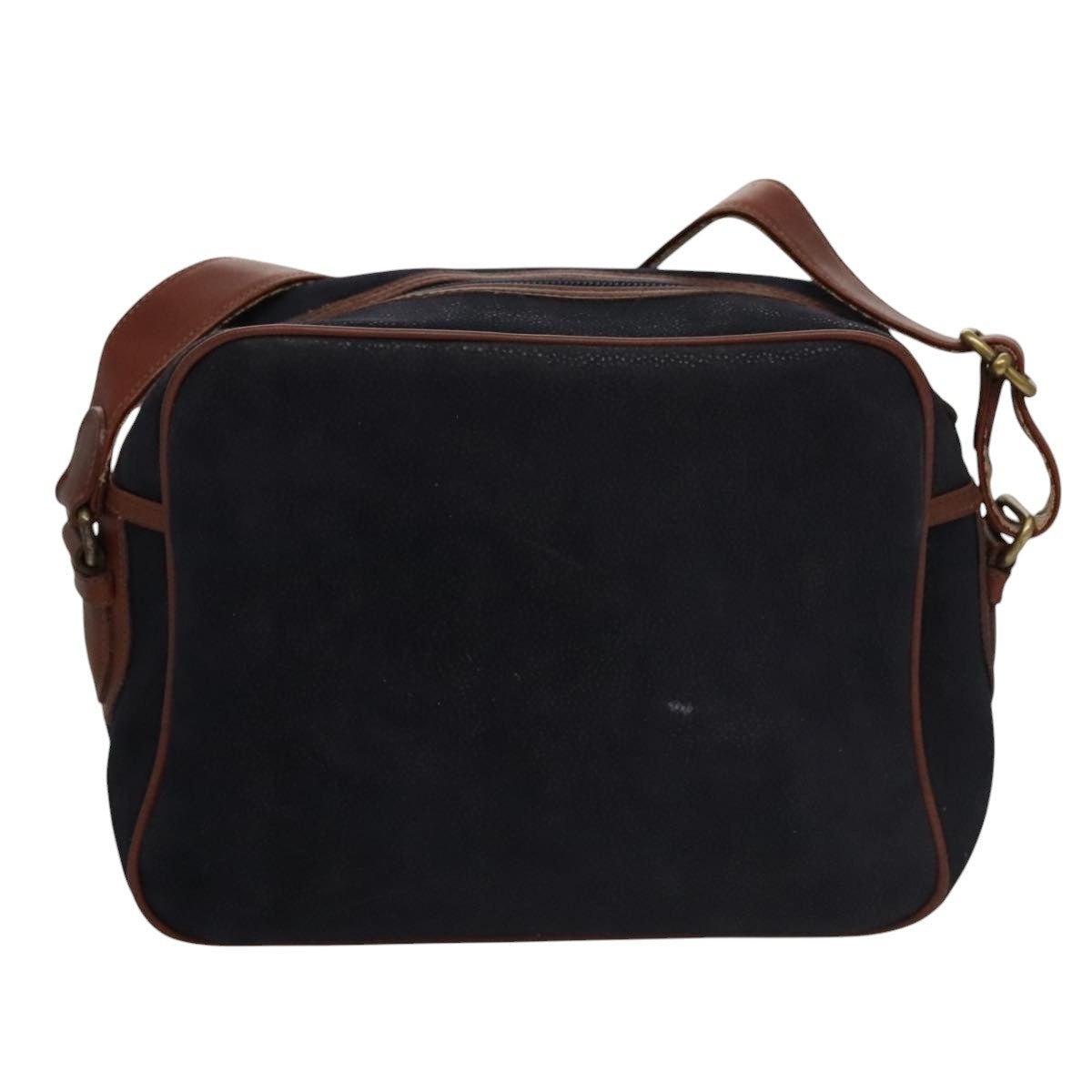 Burberry Shoulder Bag Suede Navy - 3