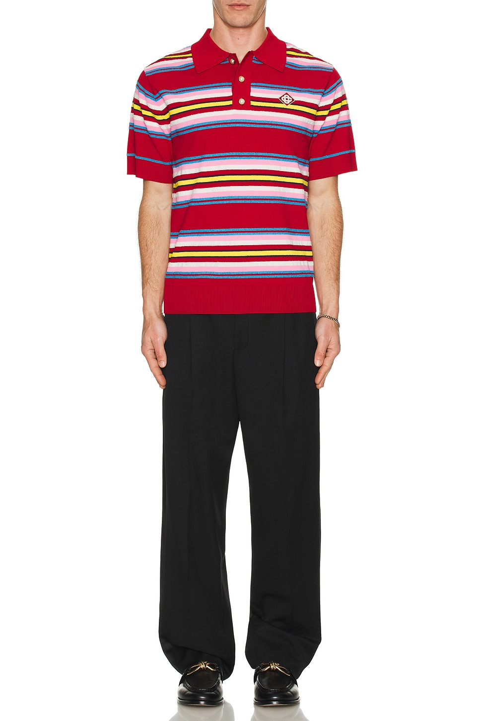 Oversized Striped Polo - 5