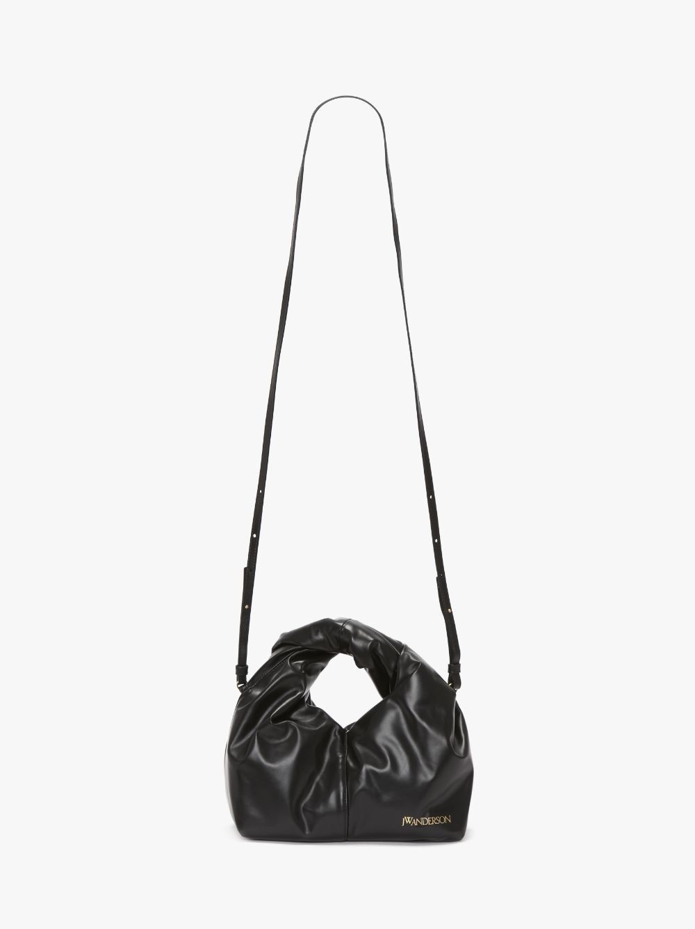 MINI TWISTER HOBO WITH STRAP - LEATHER CROSSBODY BAG - 5