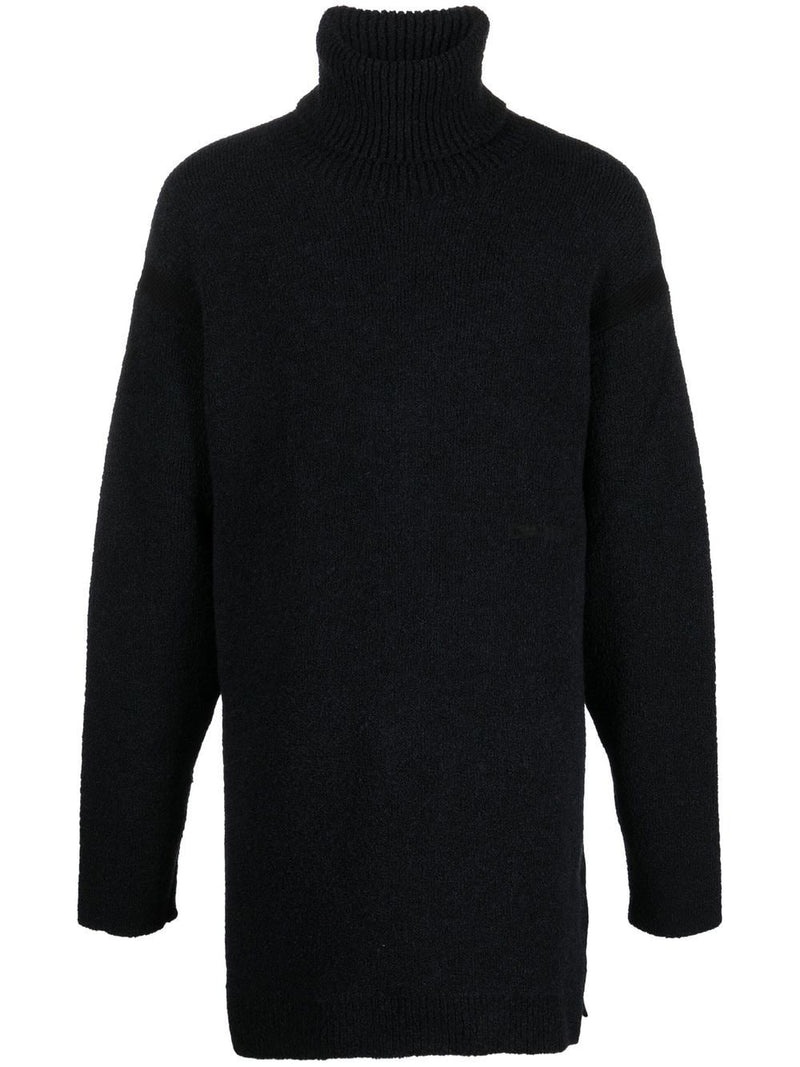 OFF-WHITE Micro Bouclé Turtleneck Black - 2