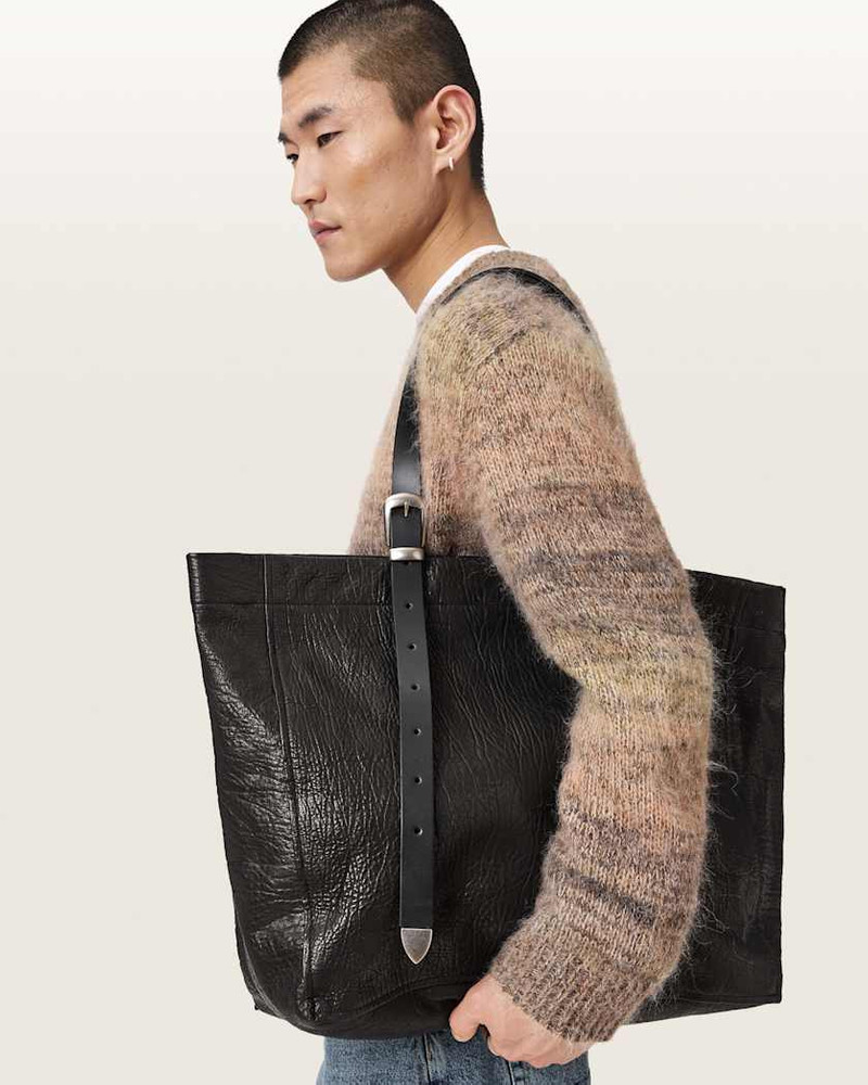 ALLSAINTS HAVEN LEATHER TOTE BAG outlook