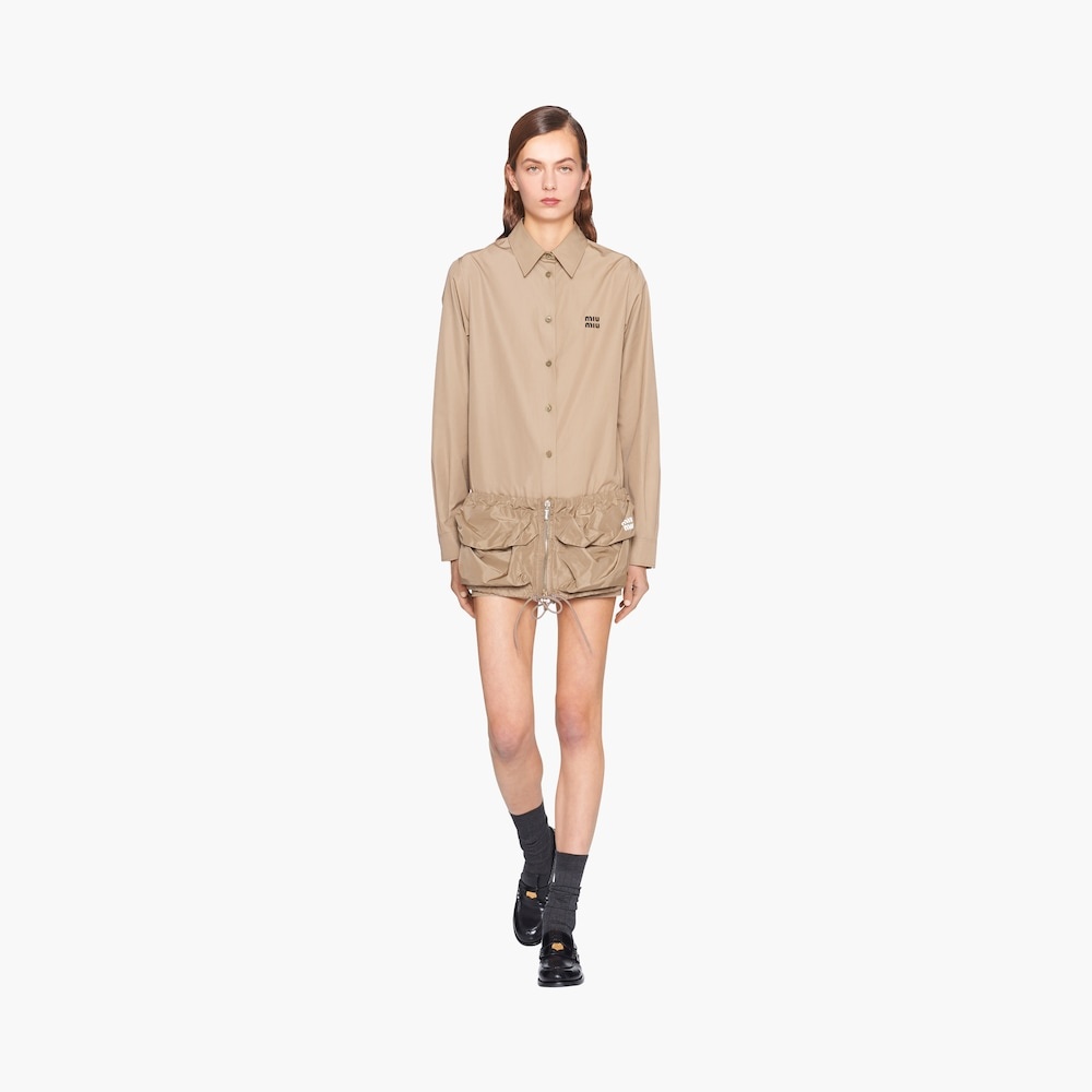 Technical fabric miniskirt - 4