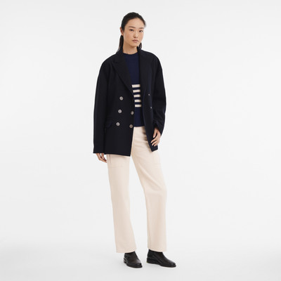 Longchamp Fall-Winter 2023 Collection Pea coat Navy - OTHER outlook