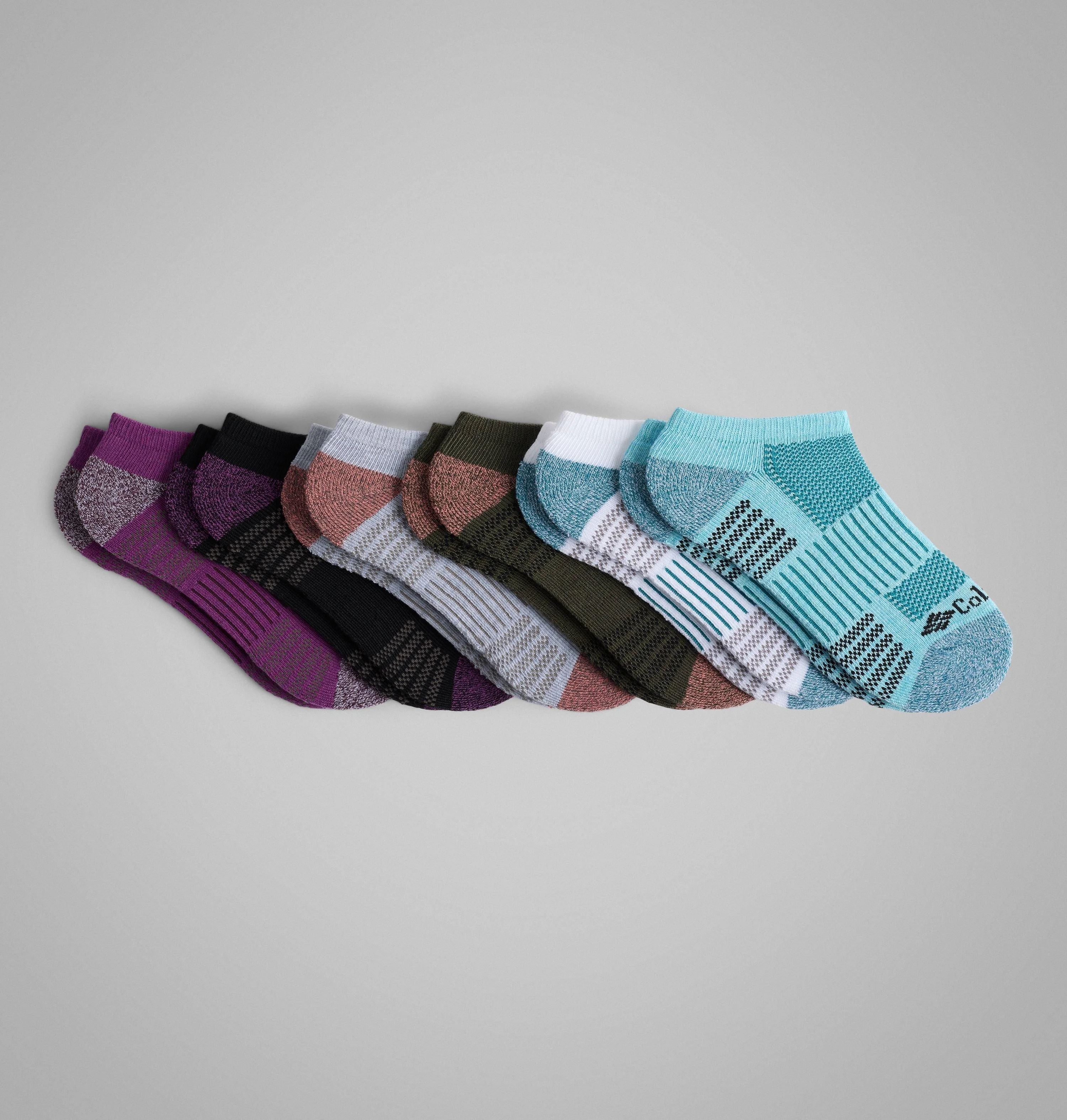 Women's No-Show With Pique Footbed Socks - 6 Pack - 1