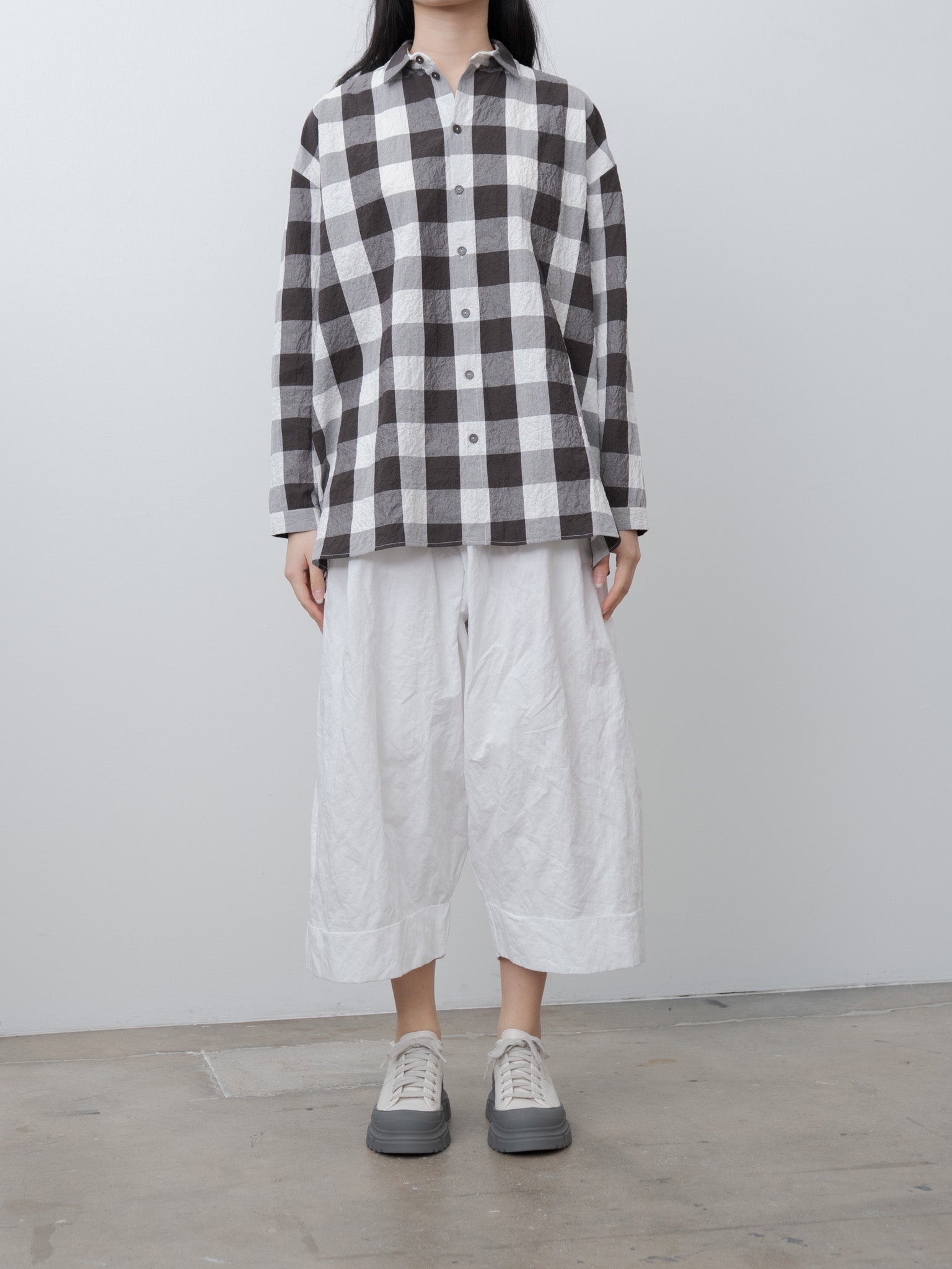 The Draughtsman Shirt - Tablecloth Gingham Coffee - 2