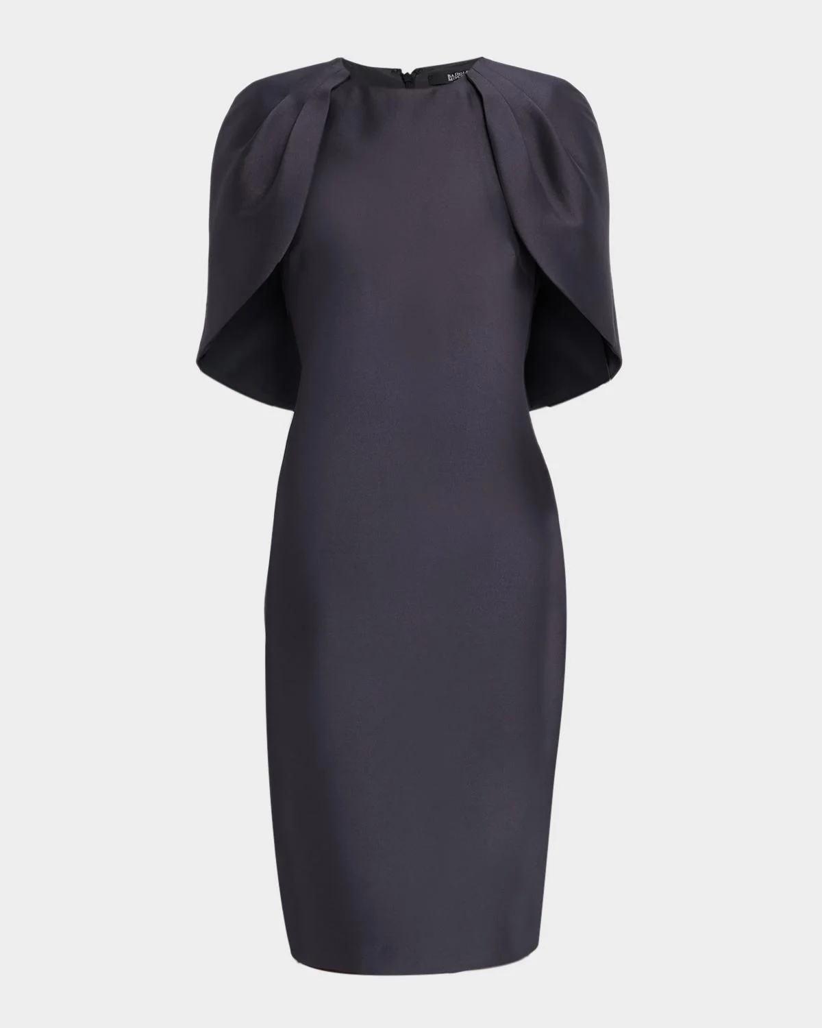 Cape-Sleeve Bodycon Midi Dress - 1