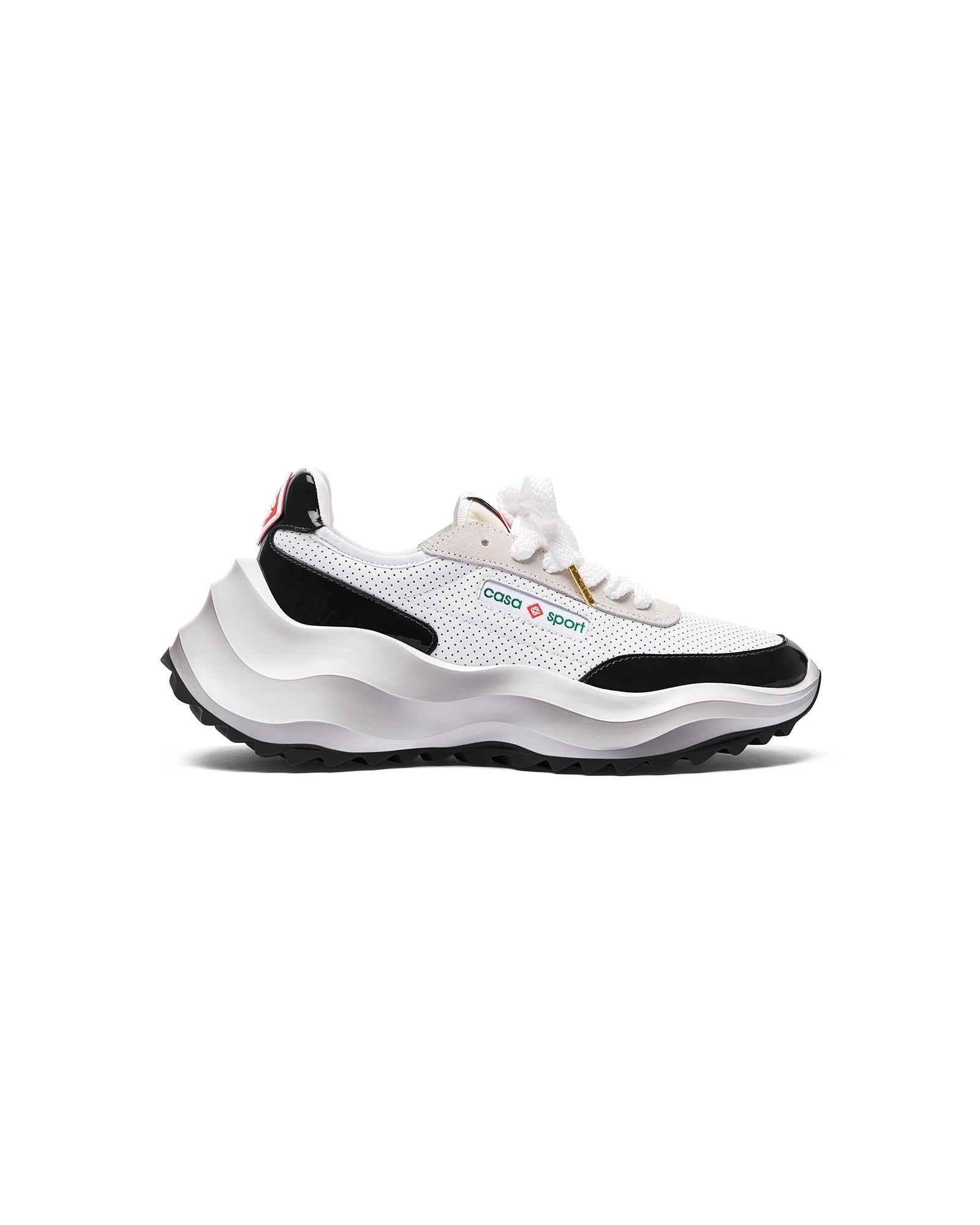 Womens Atlantis White & Black Sneaker - 1