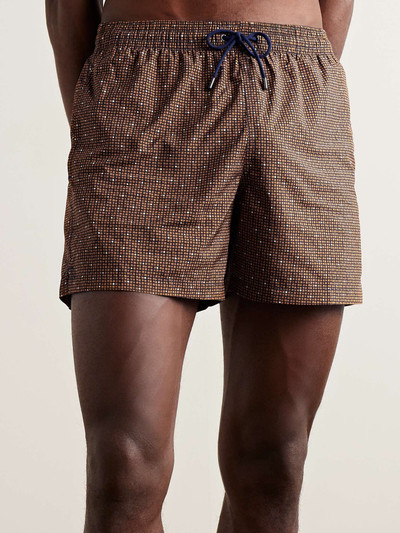 Canali Straight-Leg Mid-Length Printed Swim Shorts outlook