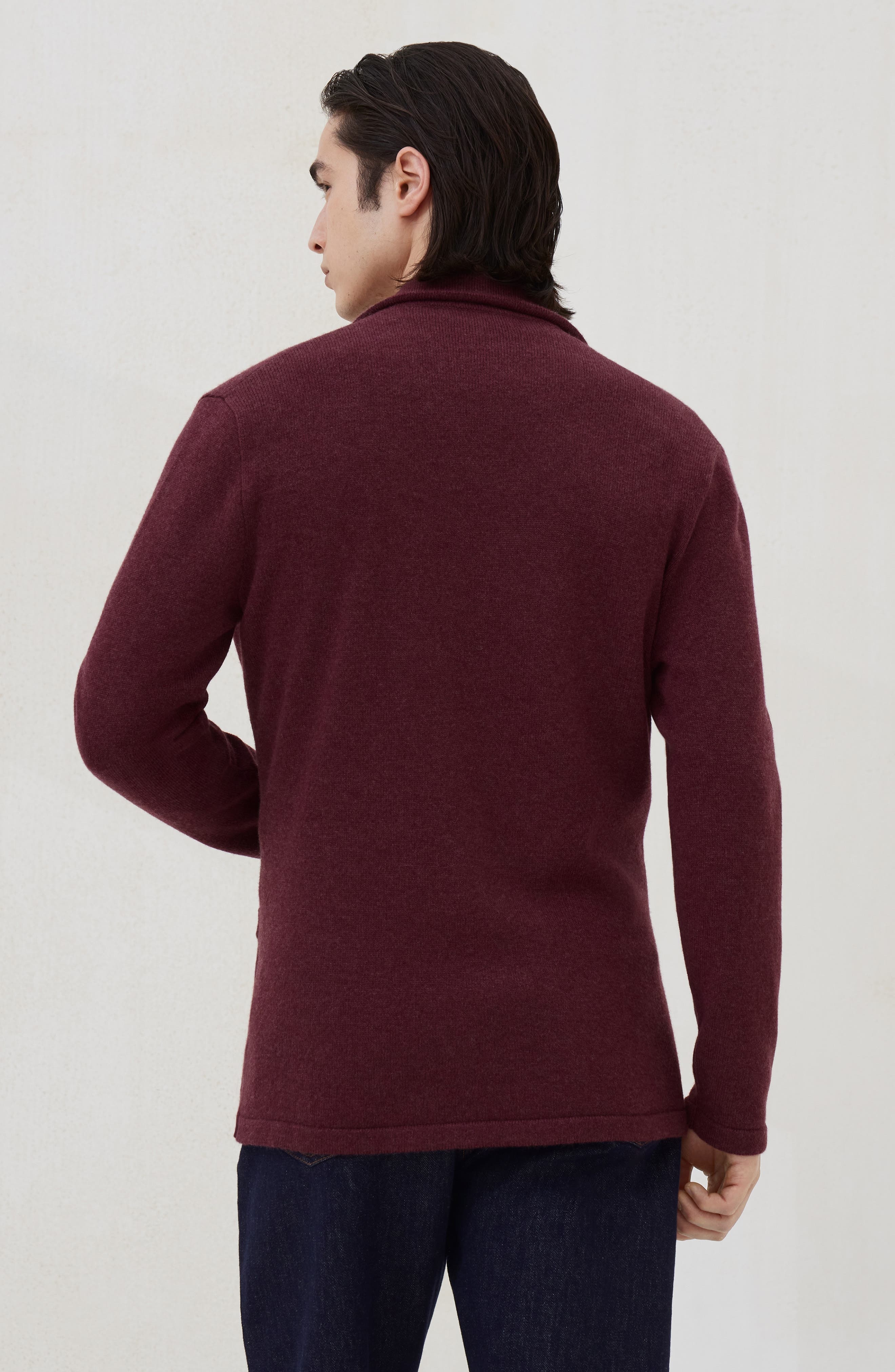 Brunello Cucinelli Jacket-style cardigan in Burgundy at Nordstrom - 3