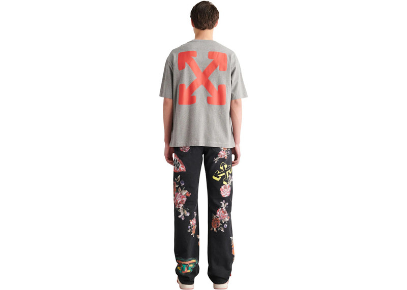 Off-White OFF-WHITE Emotion Arrow Over Skate S/S Tee Grey/Orange outlook