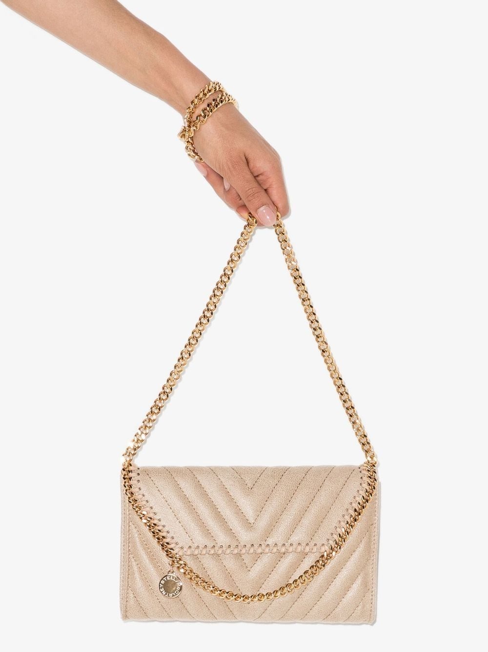 Falabella chain-link trim crossbody bag - 4