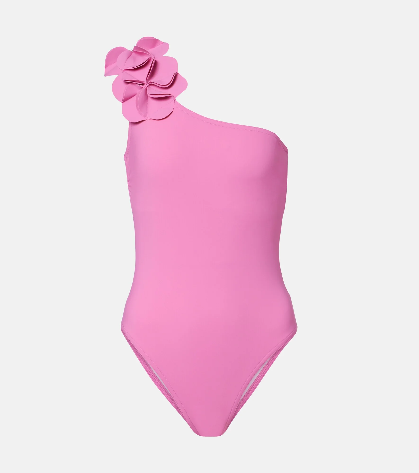 Tess one-shoulder floral-appliqué swimsuit - 1