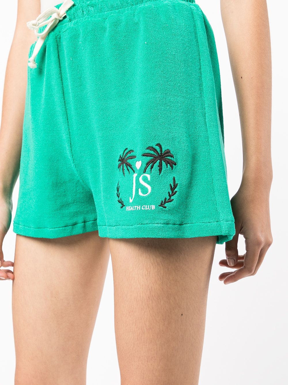 drawstring terry-cloth shorts - 5