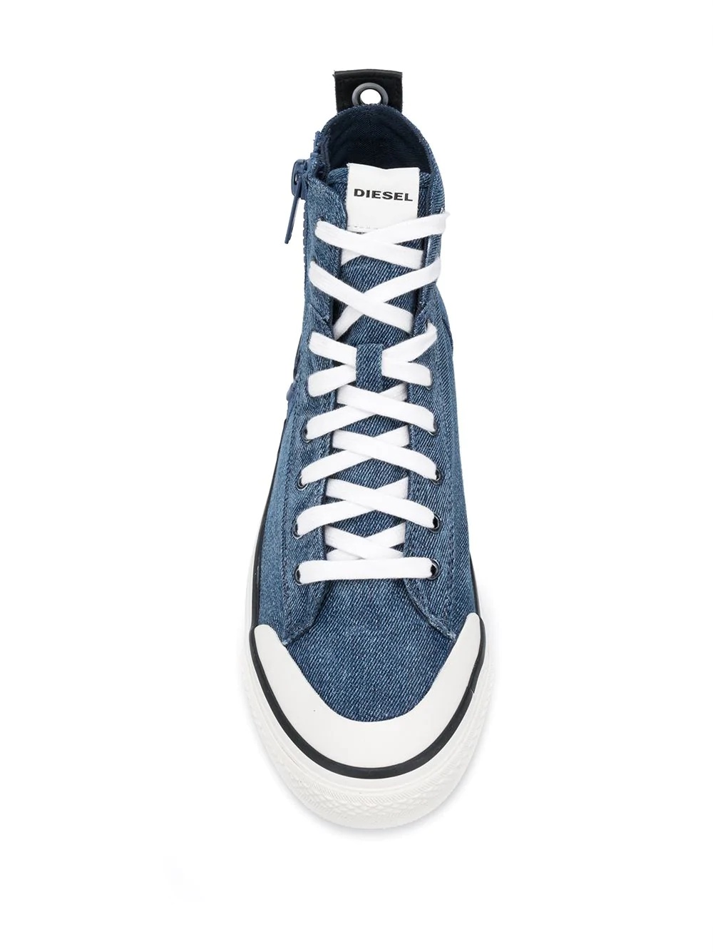 denim high-top sneakers  - 4