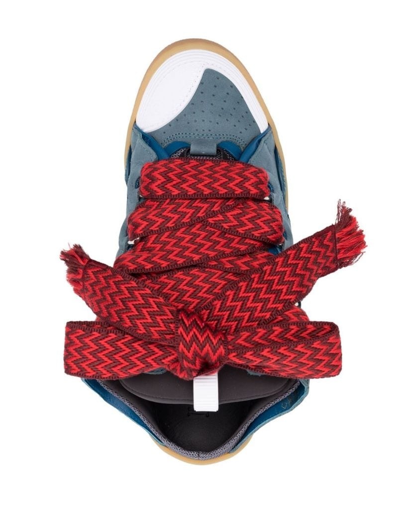slip-on lace-up sneakers - 7