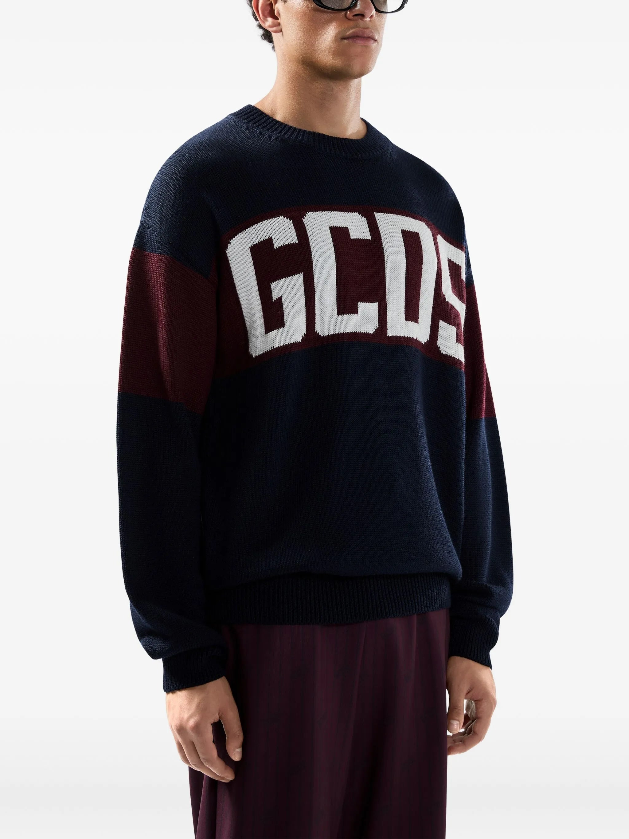 Gcds Striped Logo-detail Sweater - 2