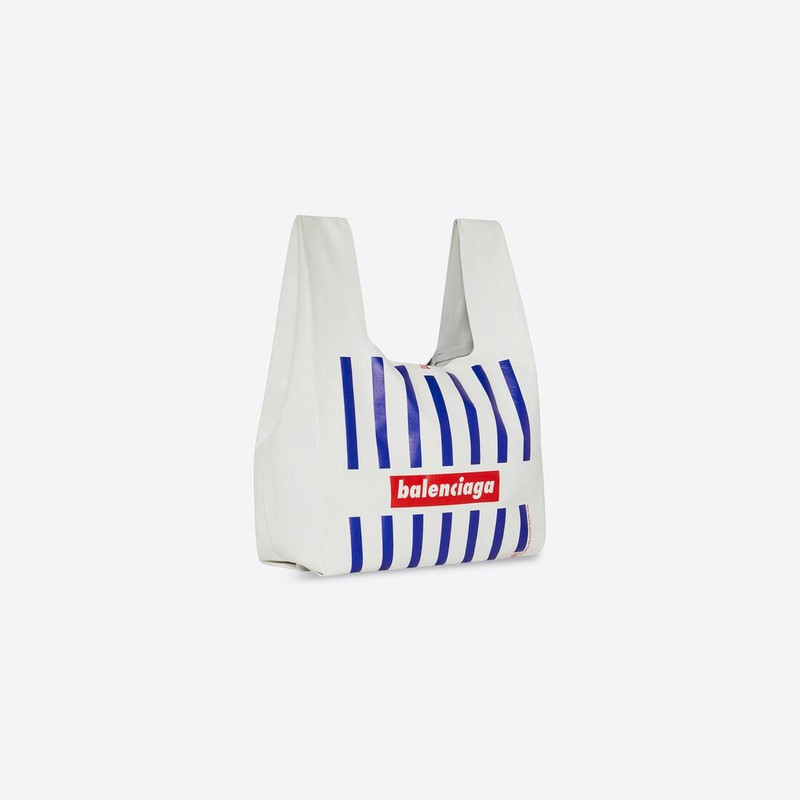 Men's Monday Shopper Bag Paper Printed  in White 3