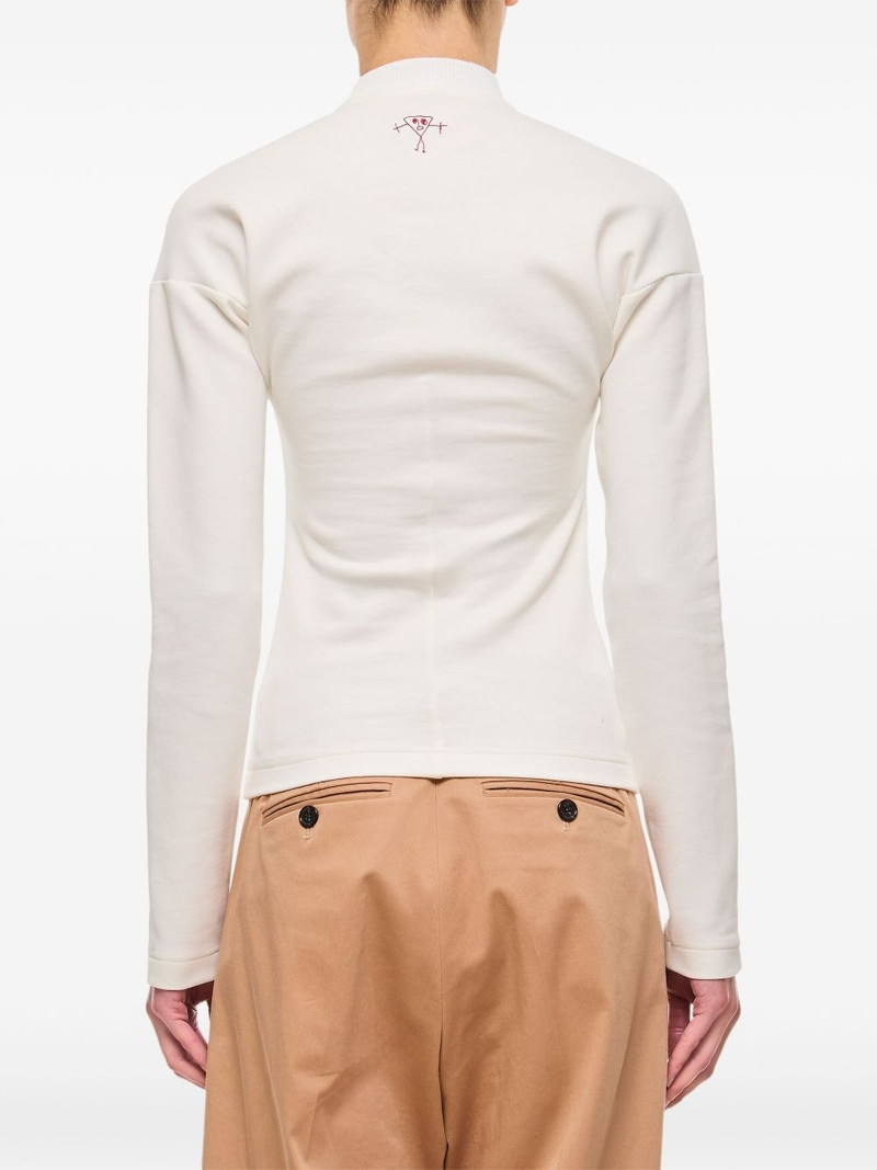 motif-embroidered T-shirt 3