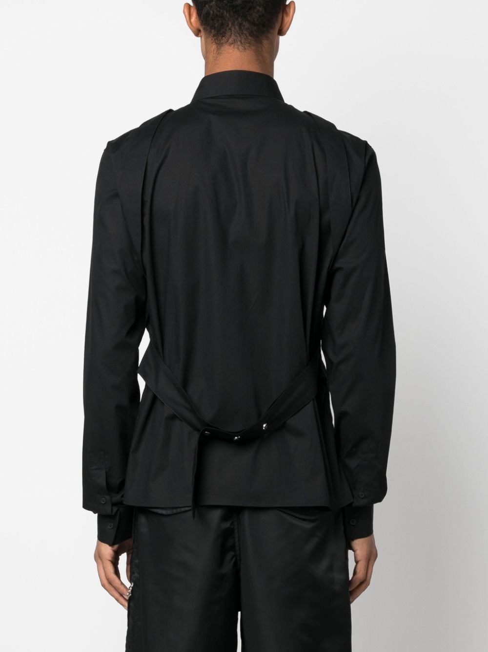 logo-plaque long-sleeve shirt - 4
