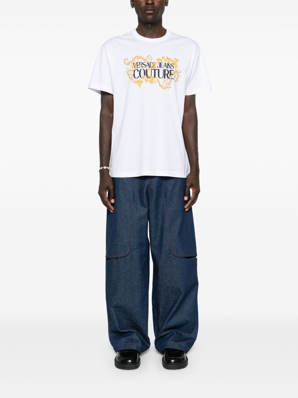 logo-print cotton T-shirt - 2