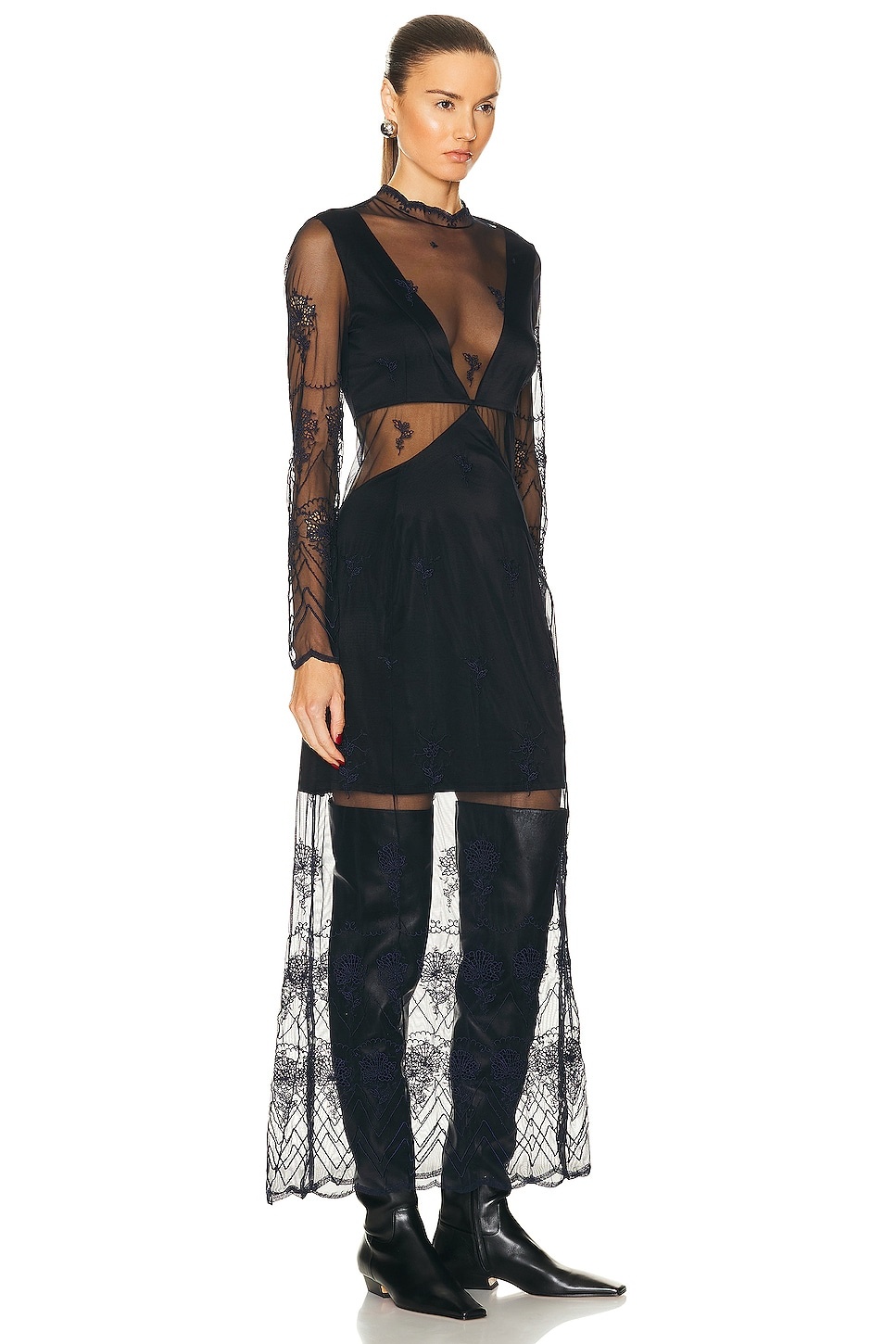 Embroidery Maxi Dress - 2