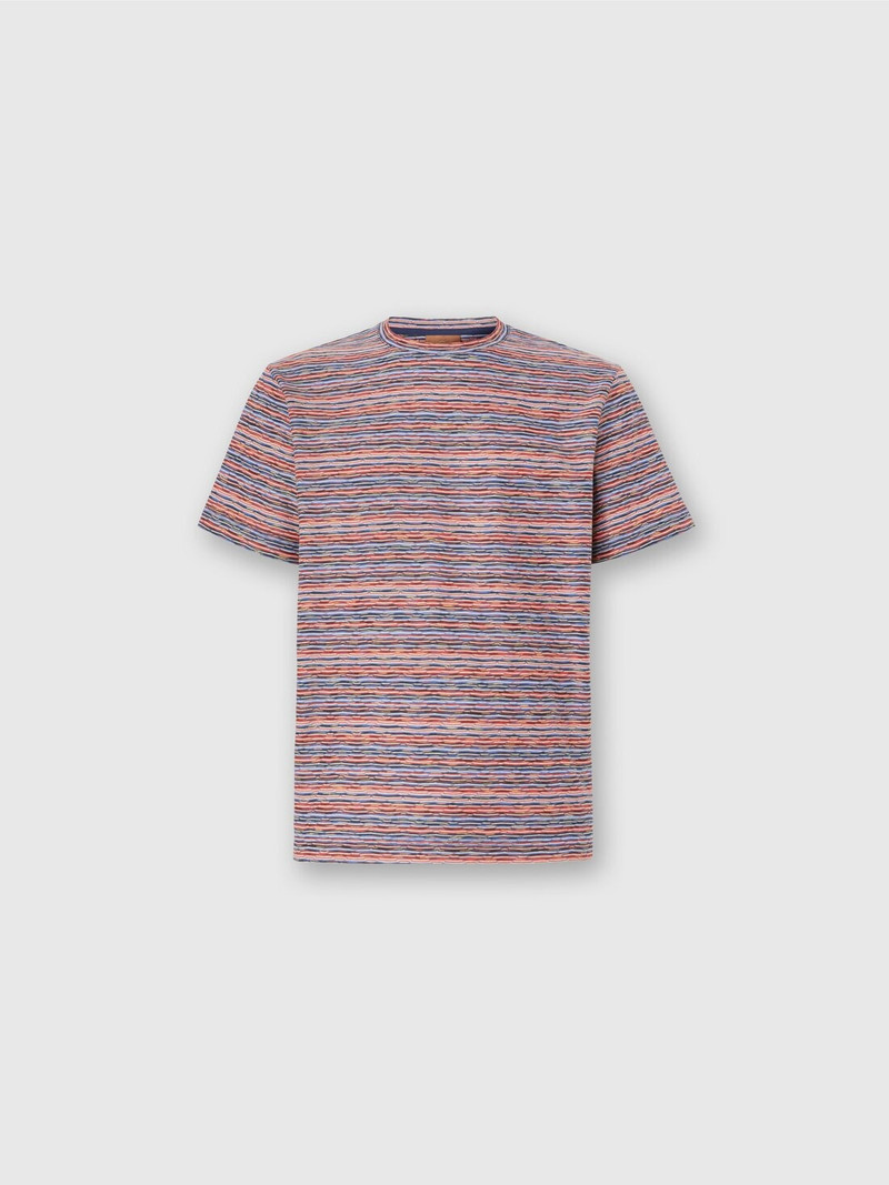 T-Shirt with Flame and Zigzag Pattern 1
