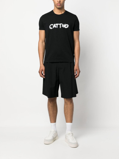 Aspesi Cattivo slogan-print cotton T-shirt outlook