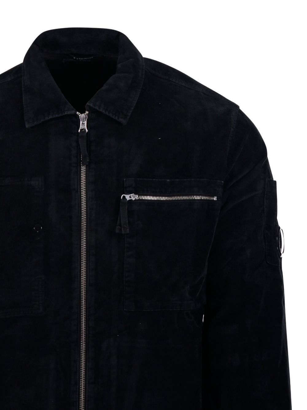 zip-fastening corduroy shirt - 5