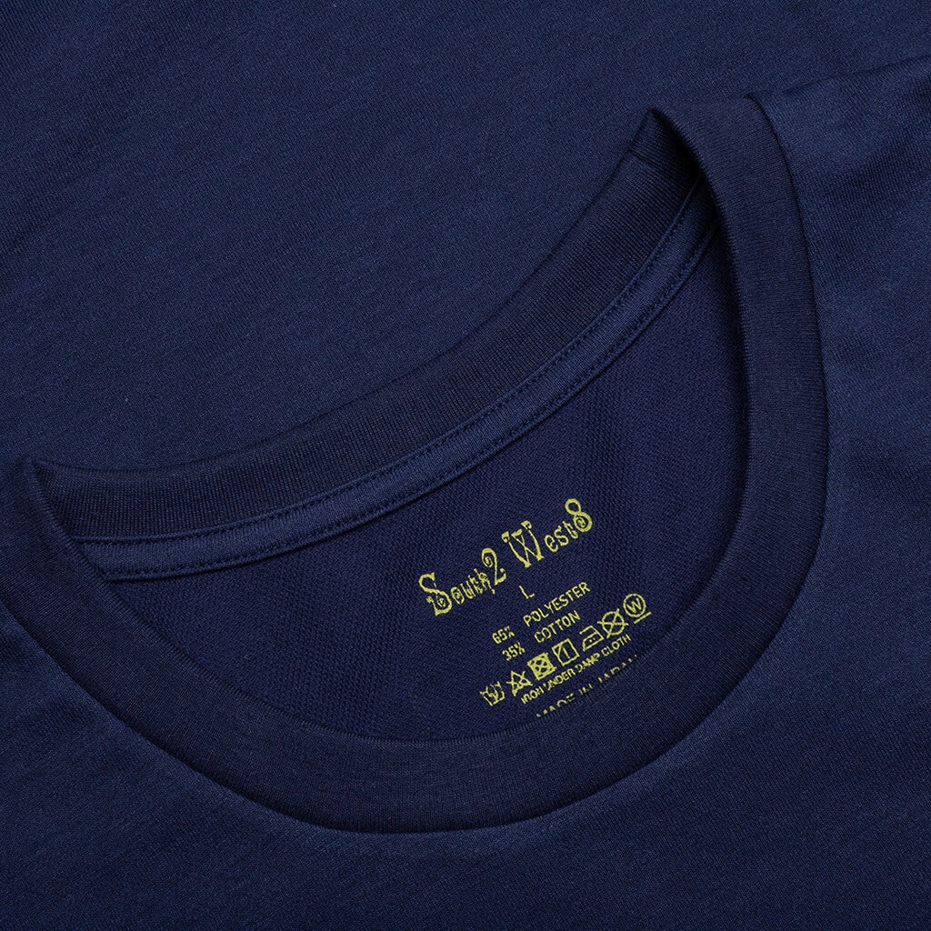 ROUND POCKET S/S TEE - NAVY - 3