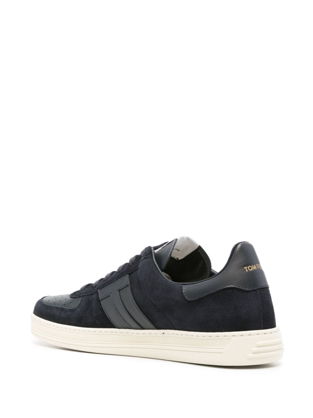 T-patch suede sneakers - 3