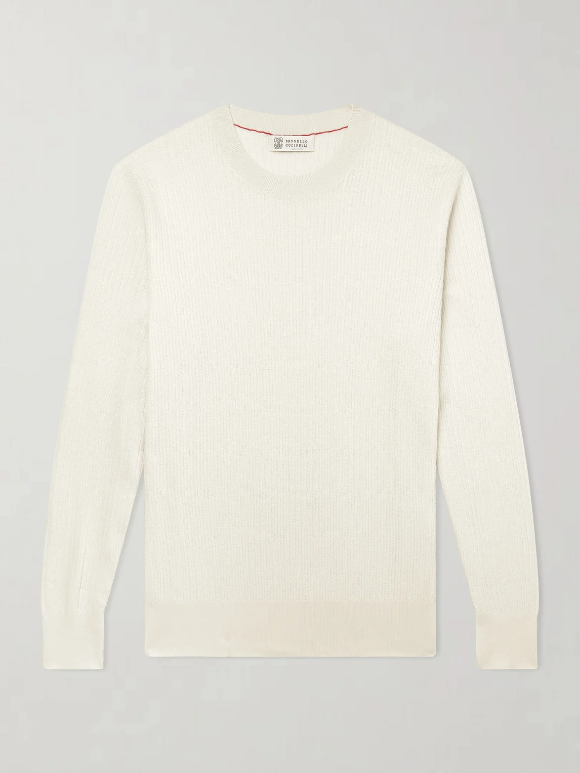 Knitted Cotton Sweater - 1