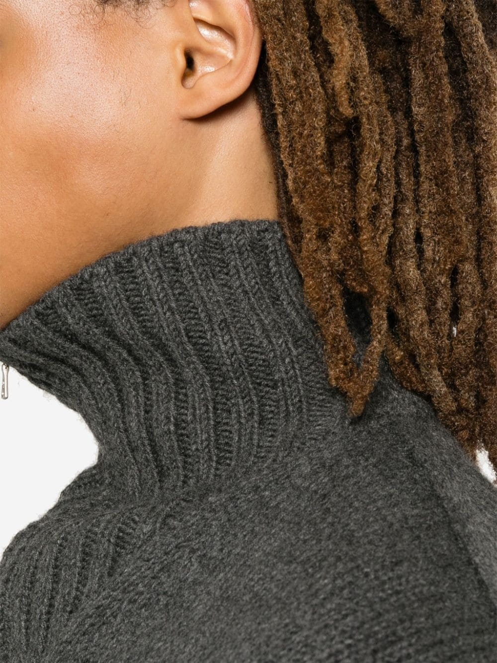 wool half-zip sweater - 5