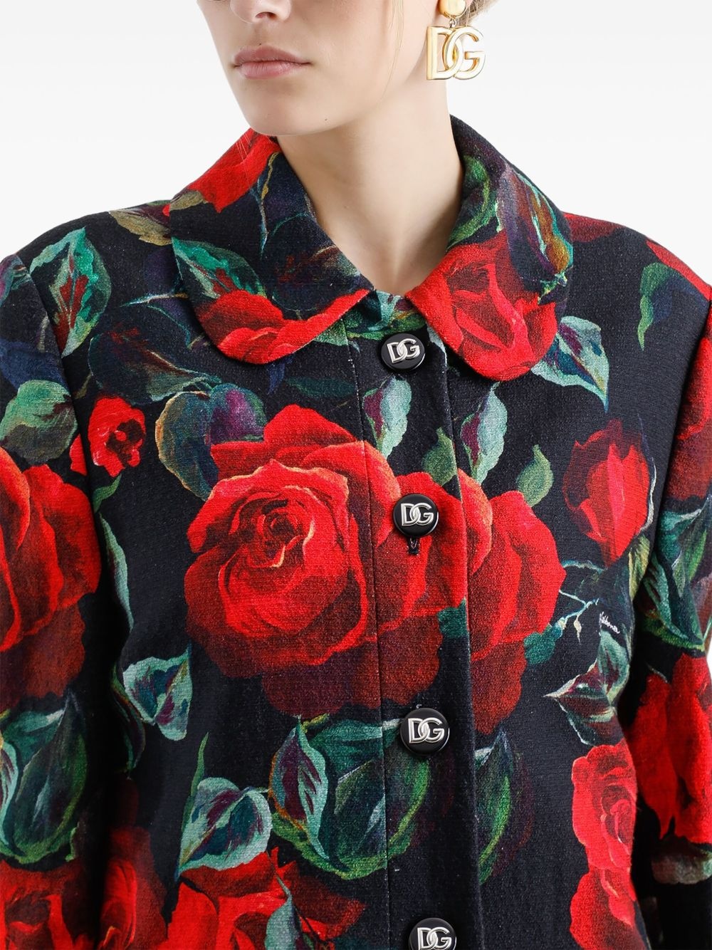 floral-print coat - 6