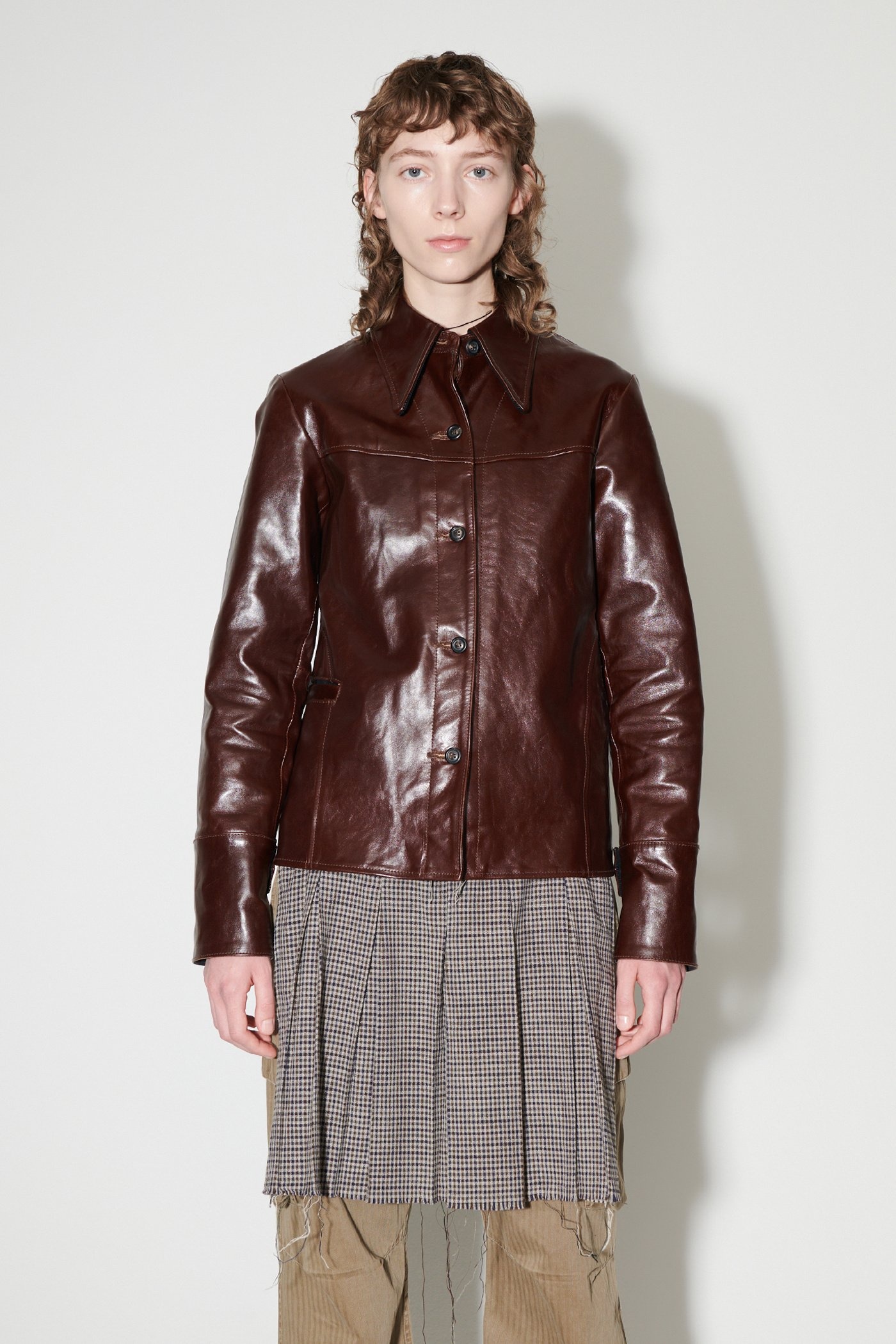 Verve Jacket True Dye Tuscan Brown Leather - 2
