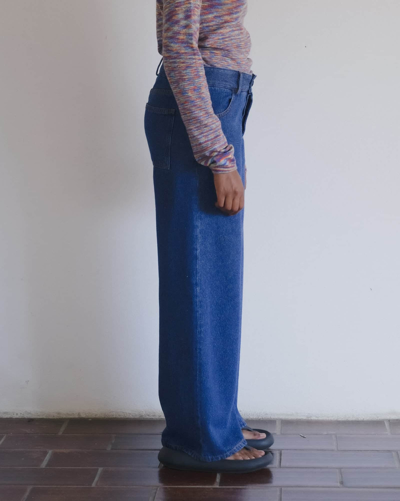 Grass Pants - Silk Cotton Denim 3