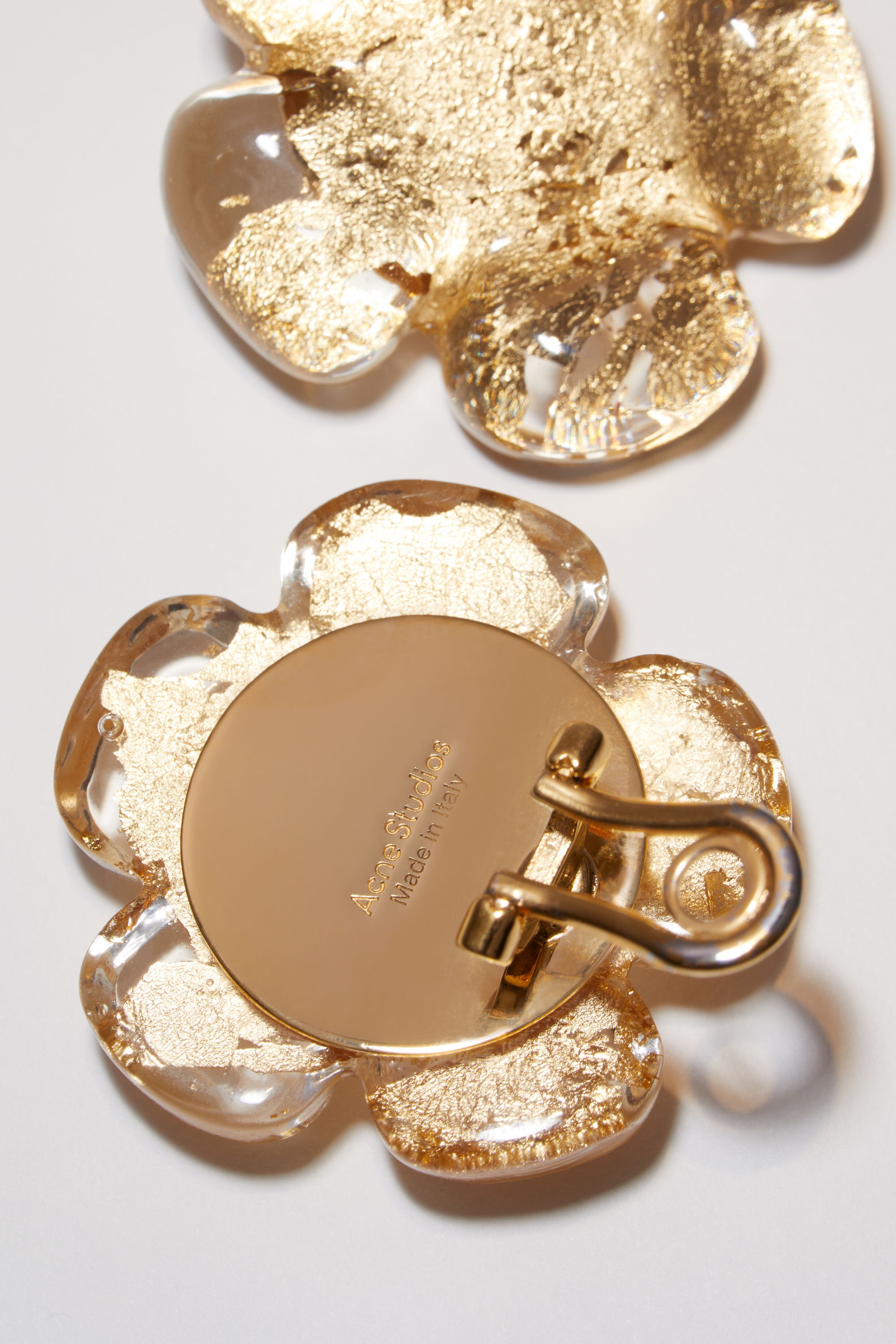 Flower earrings - Gold - 3