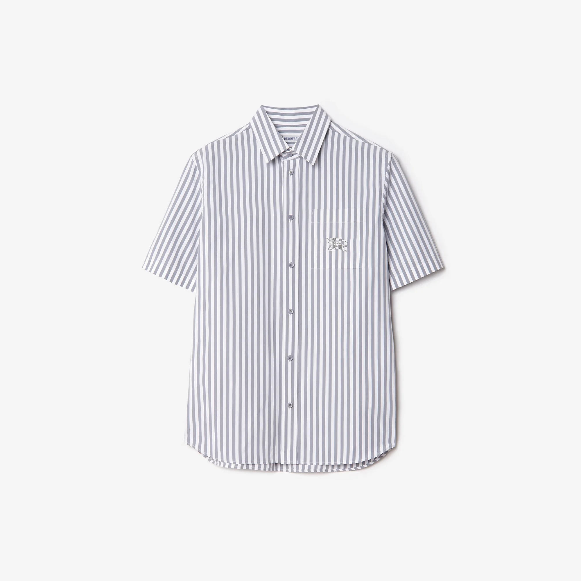 Striped Cotton Poplin Shirt - 1