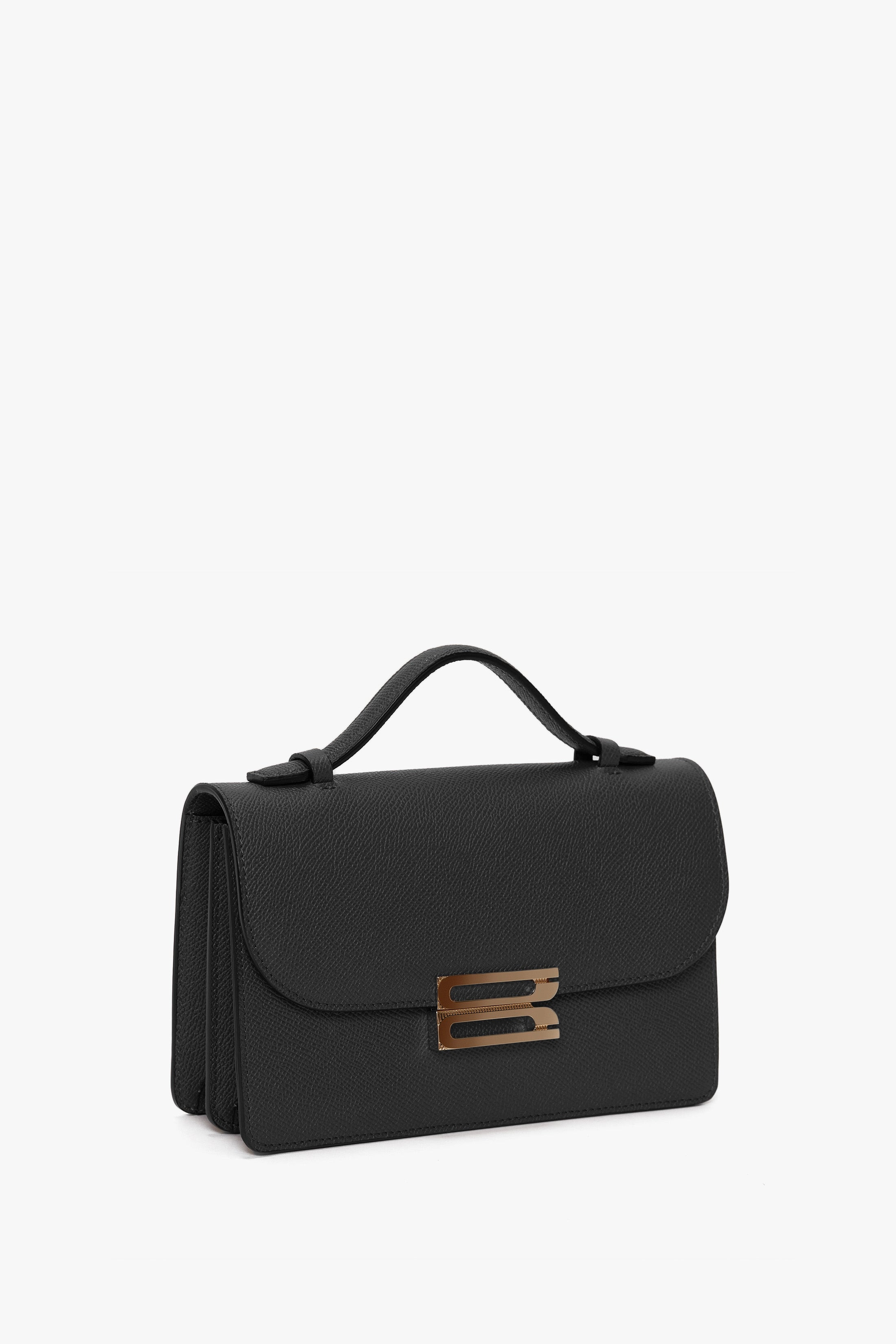 Mini Dorian Bag In Black Grained Leather - 3