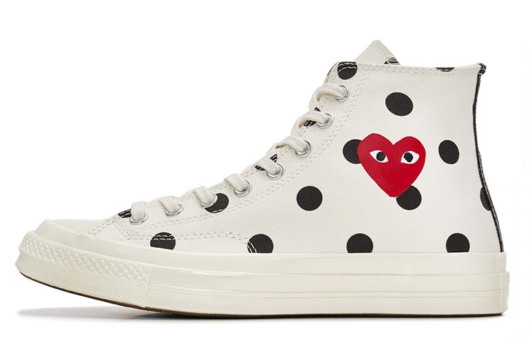 Converse x COMME des GARCONS PLAY Chuck 70 Hi 'White Polka Dot' 157251C - 2