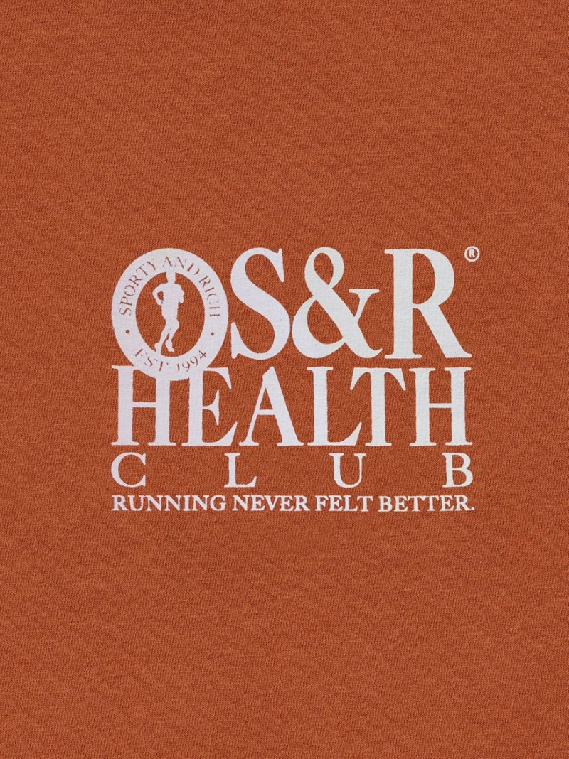 Sporty & Rich S&R Health cotton hoodie outlook