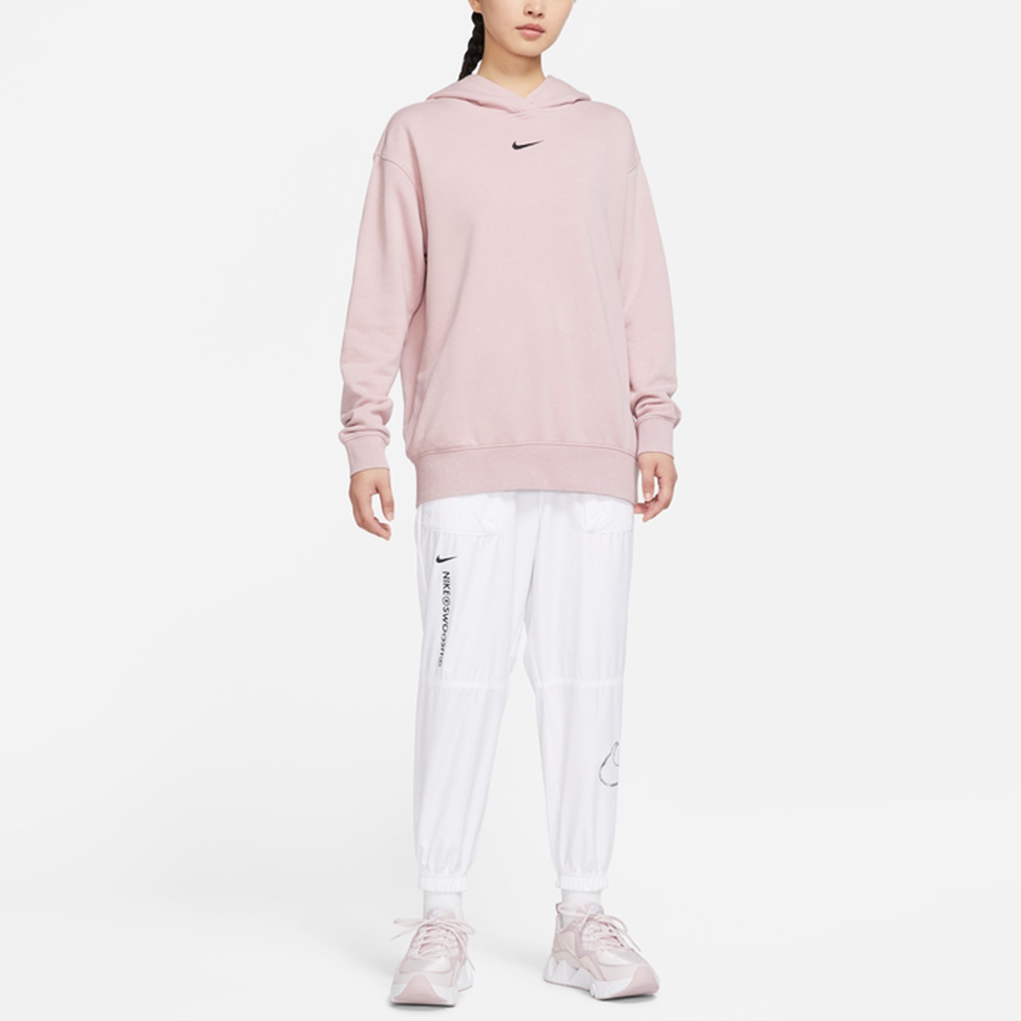 (WMNS) Nike Sw Collection Athleisure Casual Sports Long Sleeves Hoodie 'Pink' DD5641-646 - 3