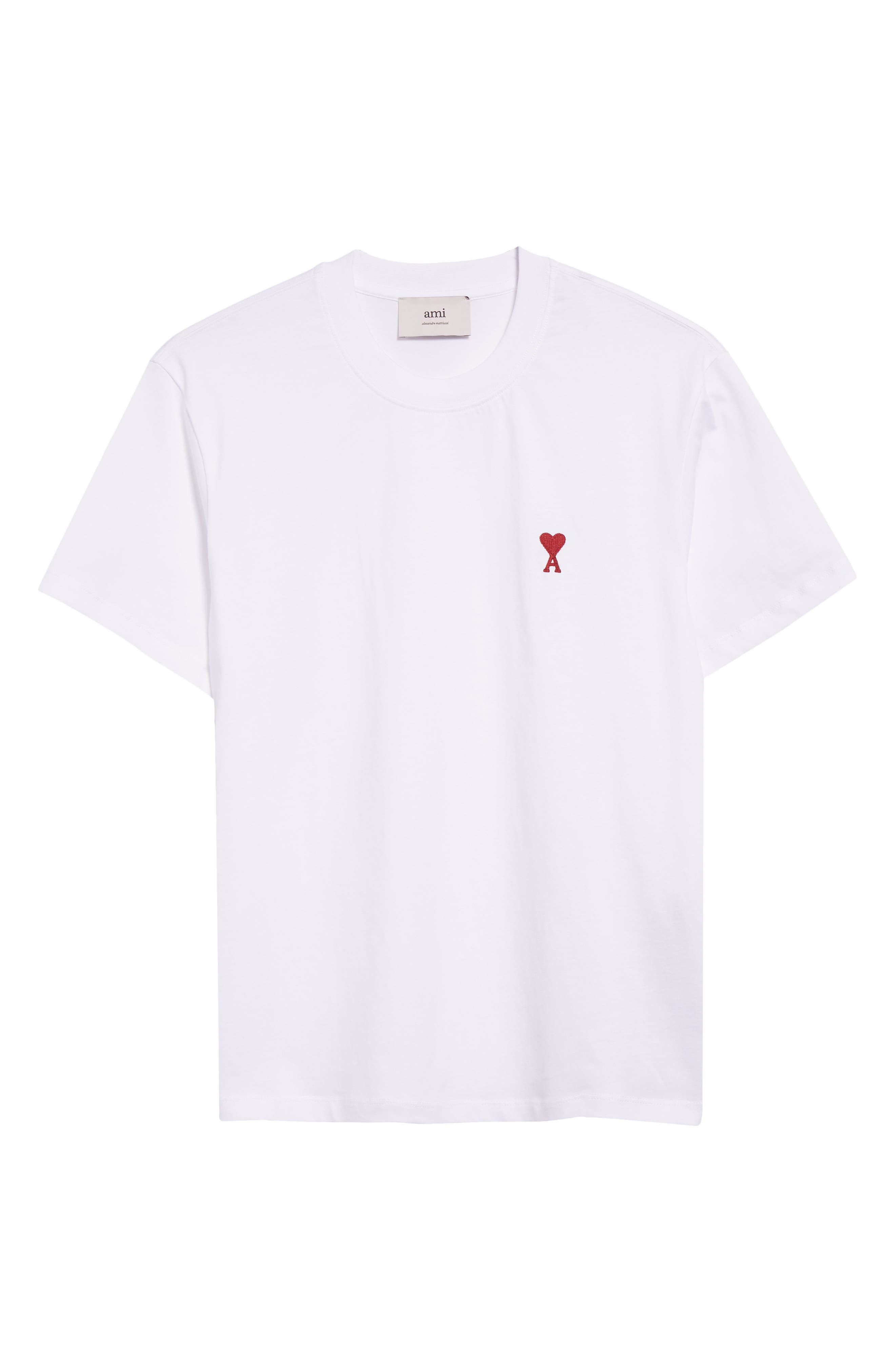 AMI PARIS Ami de Coeur Organic Cotton T-Shirt in White at Nordstrom - 5
