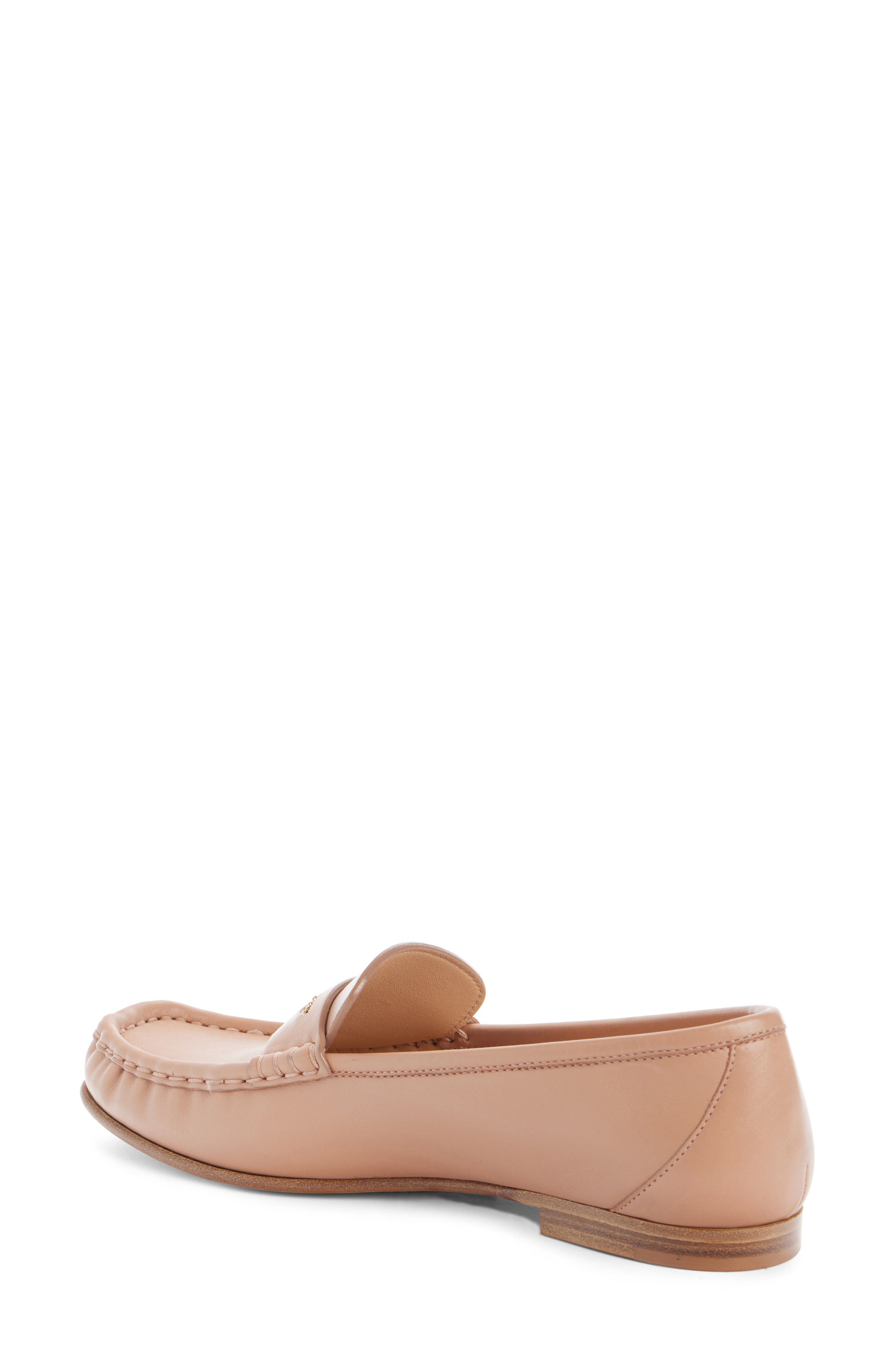 Chloé Logo Penny Loafer in Tan Rose at Nordstrom - 2