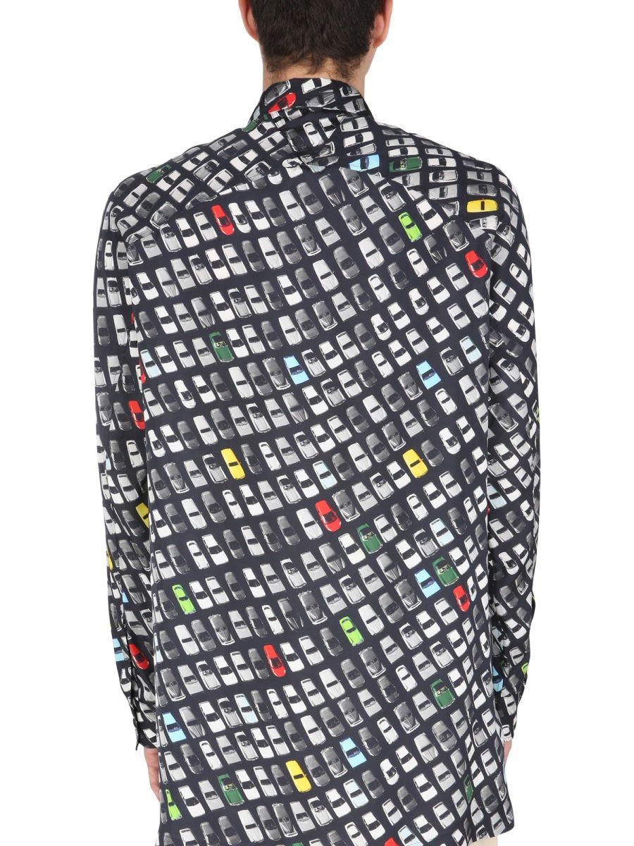 Bottega Veneta Men Shirt With Allover Print - 2