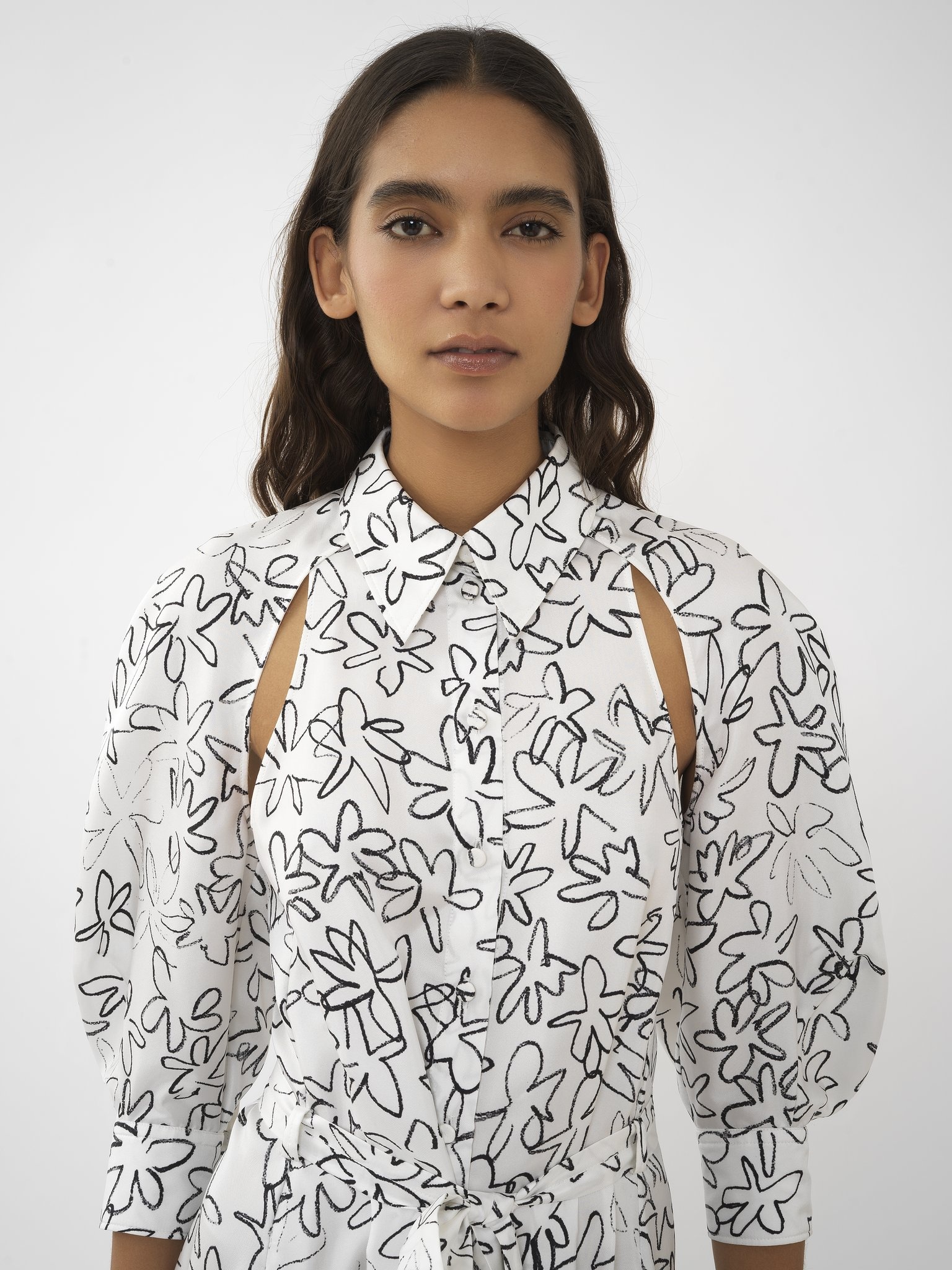CUT-OUT SHIRT DRESS - 6