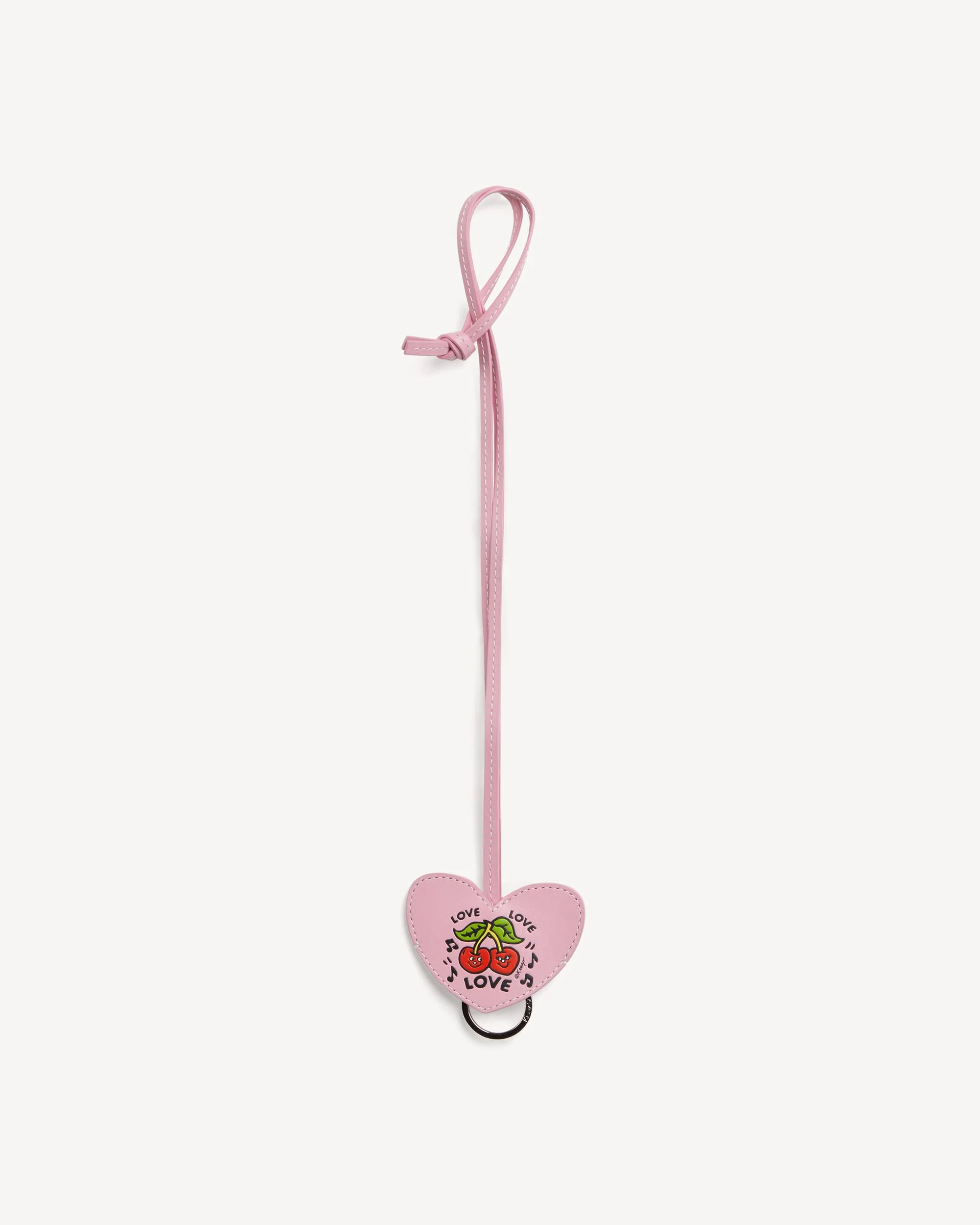 'KENZO Loves' keyholder charm in leather - 1