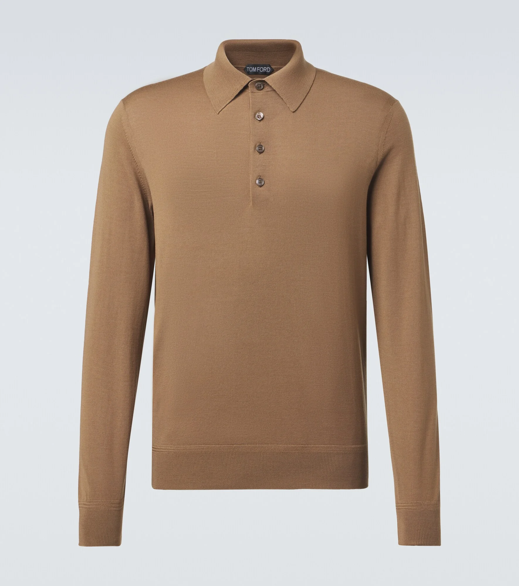 Wool gauge polo sweater - 1